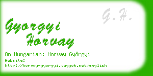 gyorgyi horvay business card
